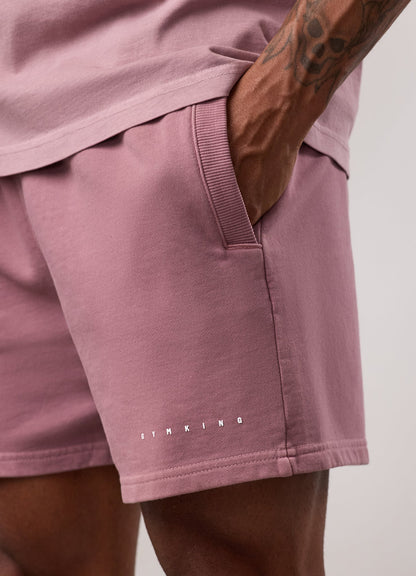 Gym King Purpose Washed Short - Dusky Mauve