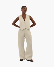 Classy Lady - Linen Two-piece Set