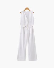 Classy Lady - Linen Two-piece Set