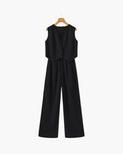 Classy Lady - Linen Two-piece Set