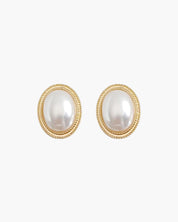 Radiance Oval Pearl Studs
