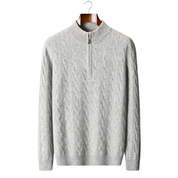 NOBA WOOL CABLE HALF ZIP