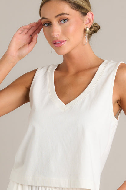Z Supply Sloane V-Neck Sea Salt Tank