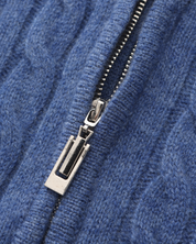 100% Cashmere Woven Half Zip