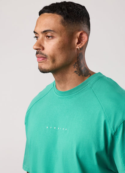 Gym King Purpose Washed Tee - Aqua Teal