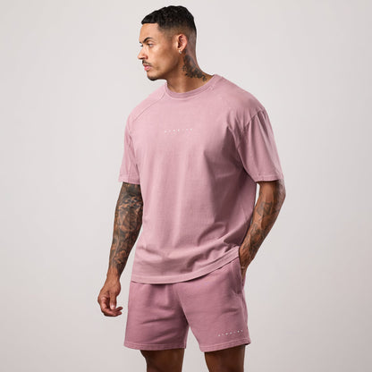 Gym King Purpose Washed Tee - Dusky Mauve