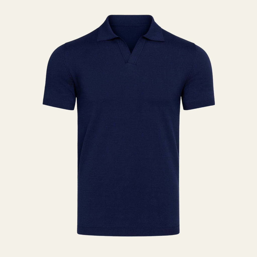 The Verona Cotton V-Collar Polo