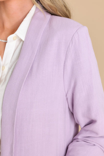 It's My Call Lilac Blazer