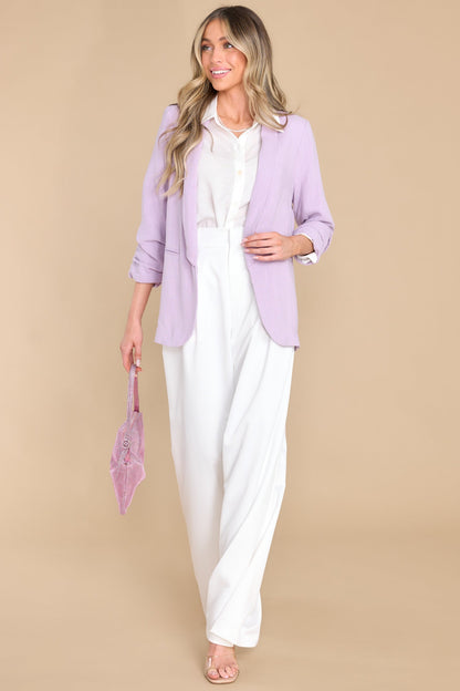 It's My Call Lilac Blazer