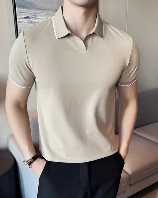 Elegant Men's Polo Shirt Old Money Style - Anas Polo