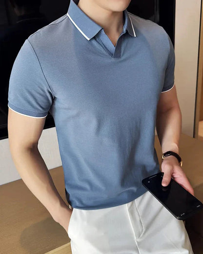 Elegant Men's Polo Shirt Old Money Style - Anas Polo